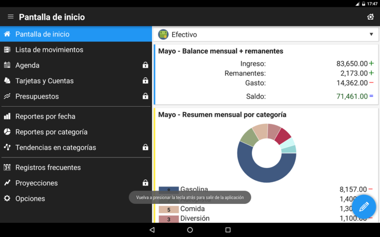 Gastos Diarios; aplicación Android para organizar tu dinero