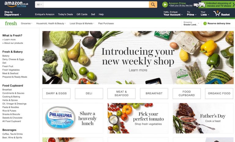 Amazon Fresh, el nuevo plan de expansión de la compañía americana